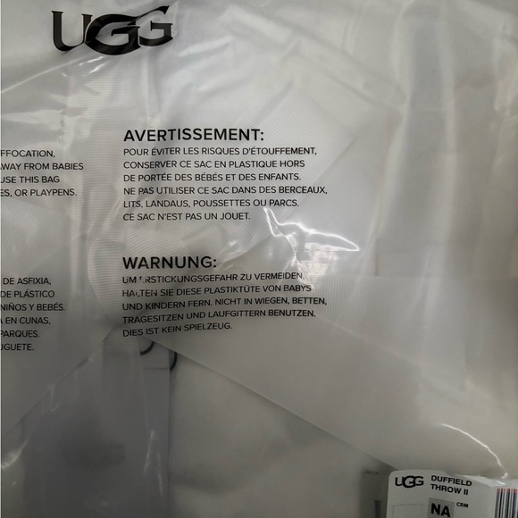 Duffield Throw II
 Ugg new fleece blanket cream color - Picture 3 of 4